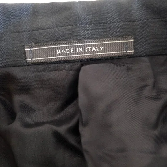 Cerruti 1881 Voyager Men's 40R Dark Gray Stripe Blazer Made in Italy Sport Coat - Picture 11 of 16